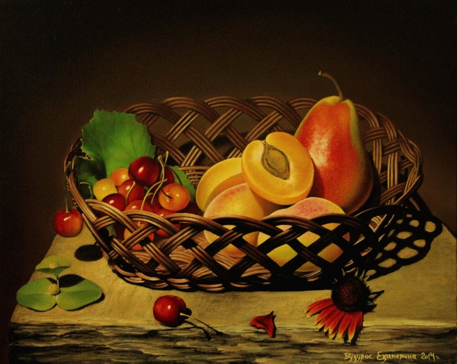 Картина маслом Корзина с фруктами