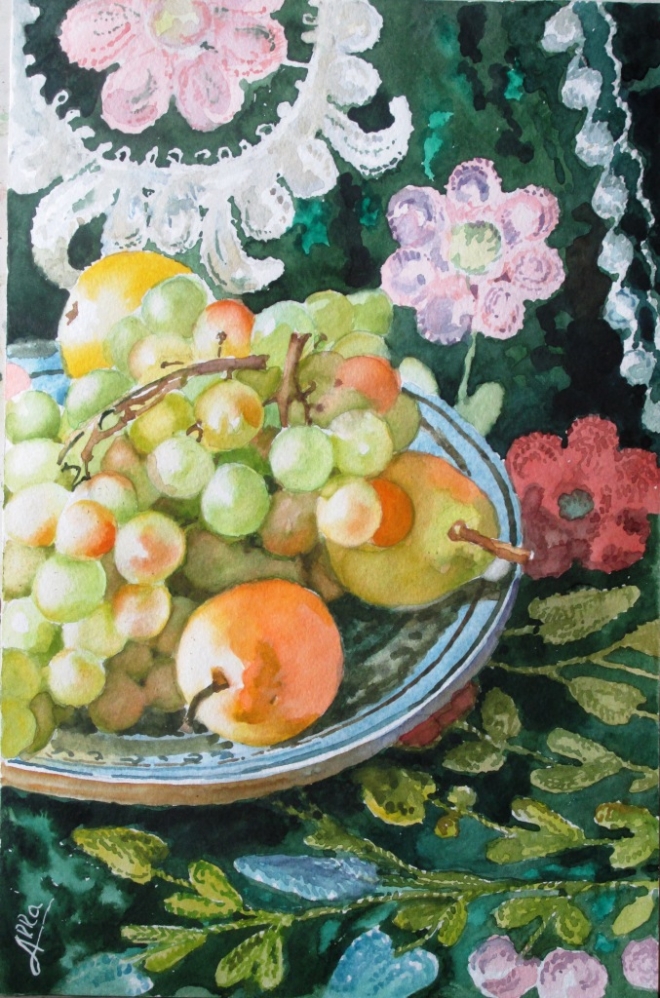 Картина Сюзанэ  и виноград