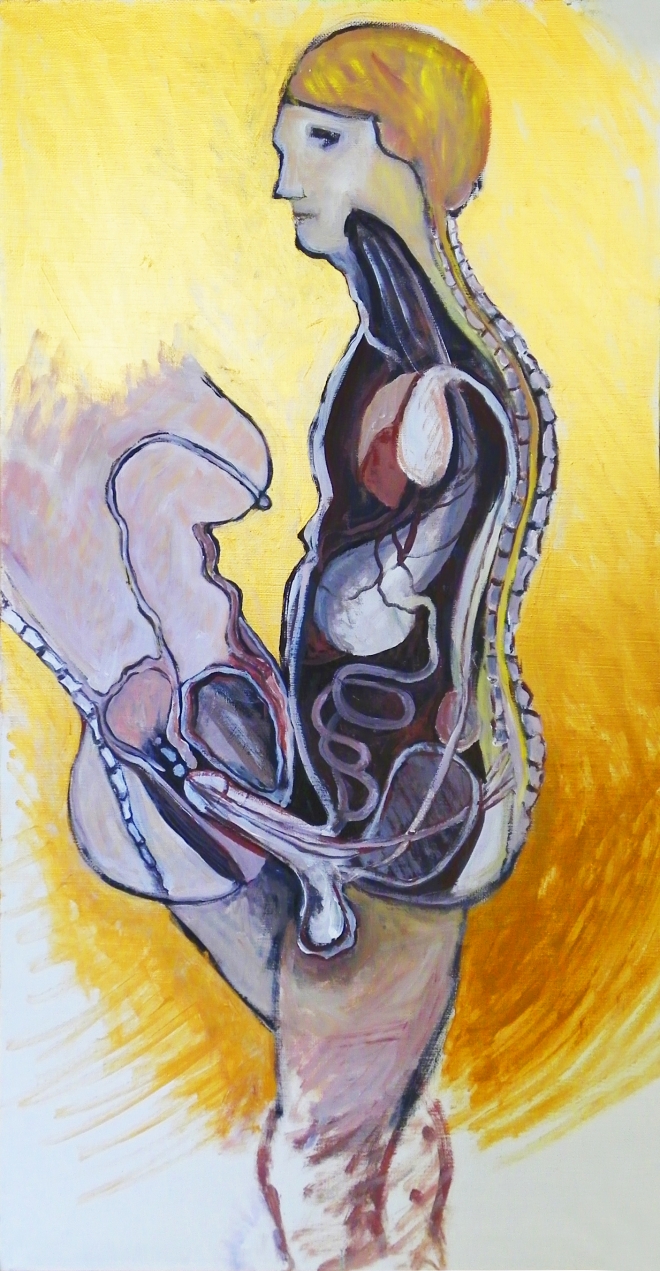 Картина на холсте Анатомический разрез мужчины и женщины