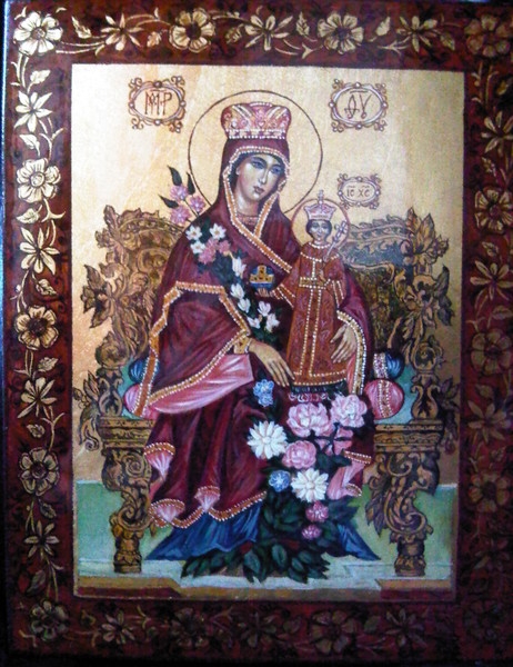 Картина Пресвятая Богородица "Неувядаемый цвет"