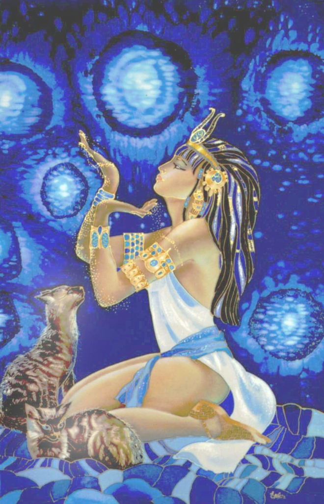 Картина Египтянка и кошки