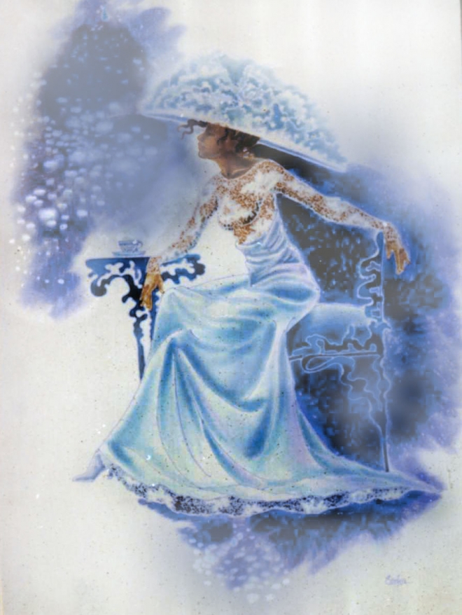 Картина Дама в голубом