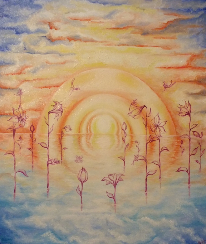 Картина маслом на холсте Песнь солнцу