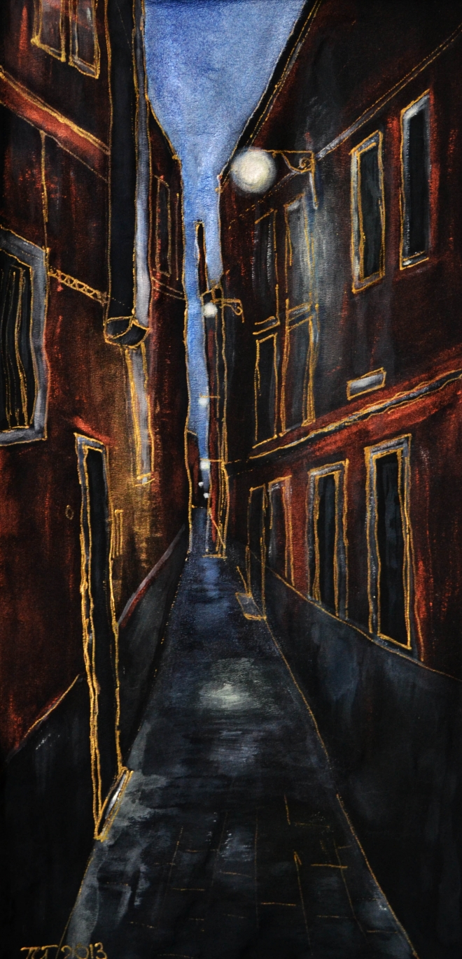Картина Венеция. Темный переулок