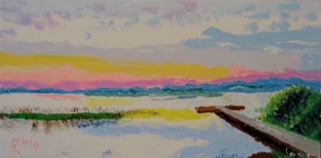 Картина маслом Озеро Свитязь