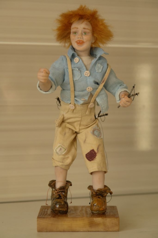 Картина кукла "хулиган Антошка"
