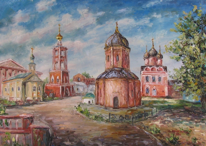 Картина маслом Высоко-Петровский монастырь