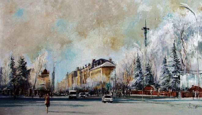 Картина на холсте Площадь Ленина