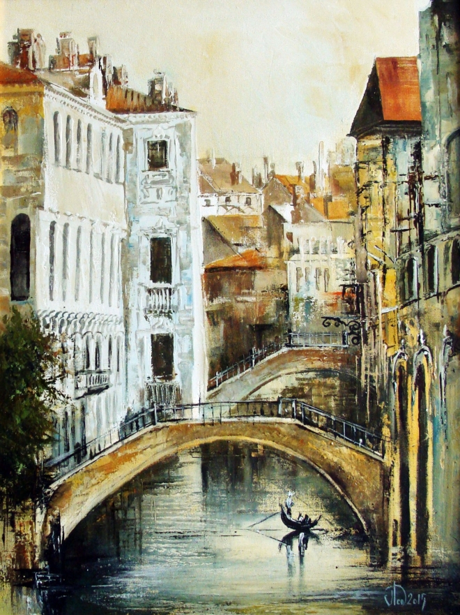Картина маслом на холсте Каналы Венеции
