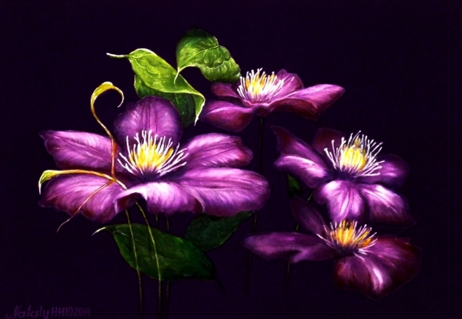 Картина маслом Серия Цветочный калейдоскоп -Аленькие цветочки