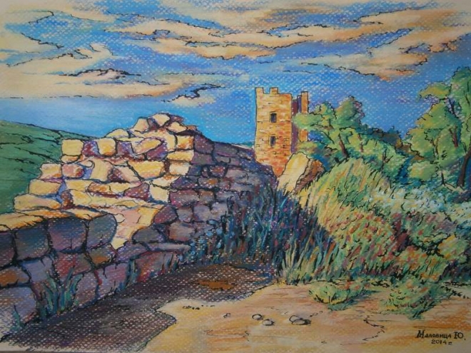 Картина Крепость со двора