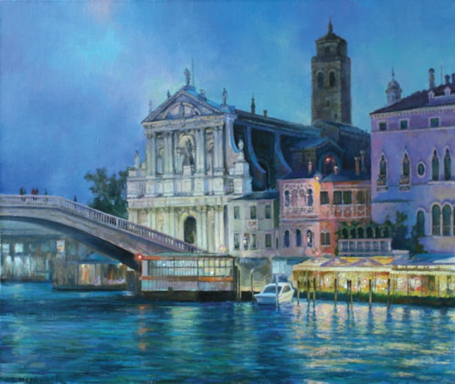 Картина маслом на холсте Венеция. Ворота лагуны