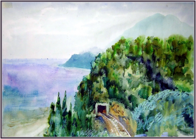 Картина Дорога на Лазаревское