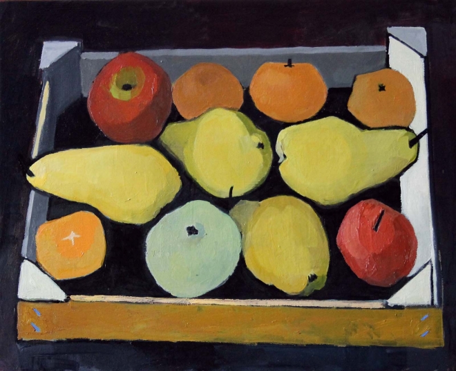 Картина на холсте Ящик с фруктами
