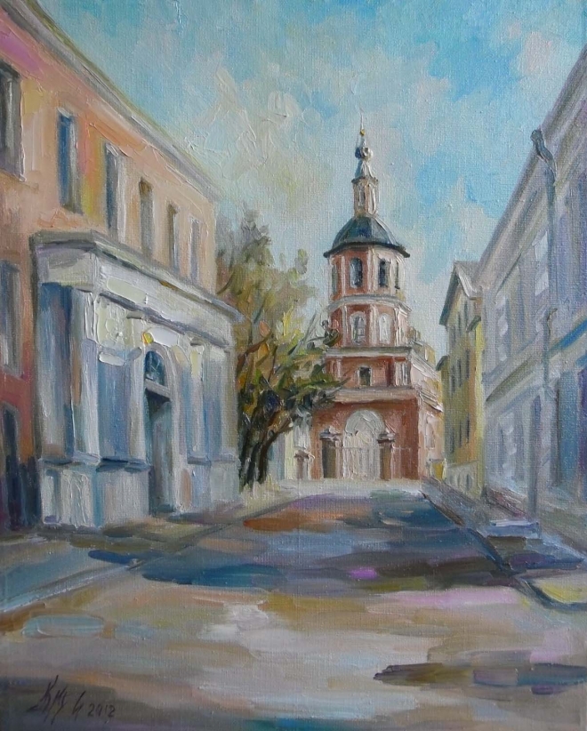 Картина маслом Барашевский переулок