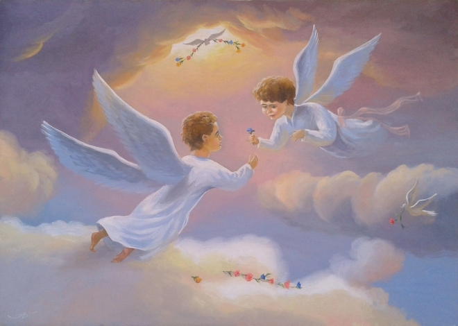 Картина на холсте Ангелы