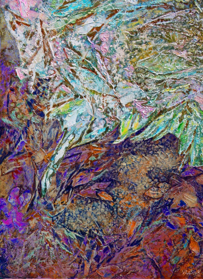 Картина маслом на холсте 21-Фактуры трав