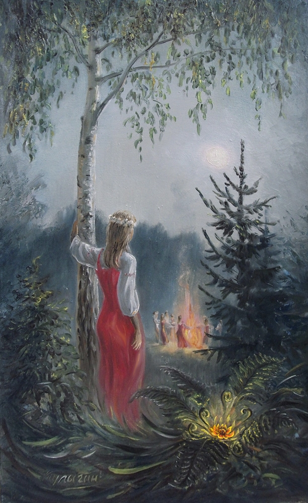 Картина Ночь на "Ивана -купала"